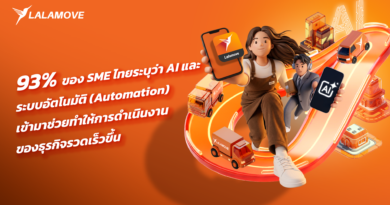 Lalamove เผย SME กลุ่มสำรวจ 93% ชี้ AI ช่วยให้งานเร็วขึ้น แต่ต้นทุนขนส่งยังกดดัน Lalamove เผย SME กลุ่มสำรวจ 93% ชี้ AI ช่วยให้งานเร็วขึ้น แต่ต้นทุนขนส่งยังกดดัน